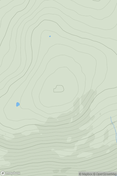 Thumbnail image for Beinn Bhreac [Arran and Holy Island] [NR955315] showing contour plot for surrounding peak